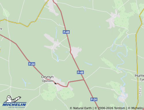 MICHELIN Zherdia map - ViaMichelin