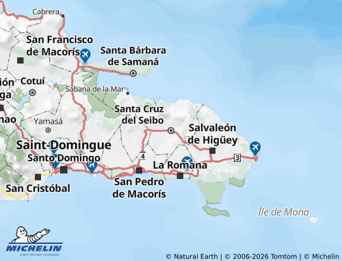 MICHELIN El Seibo map - ViaMichelin