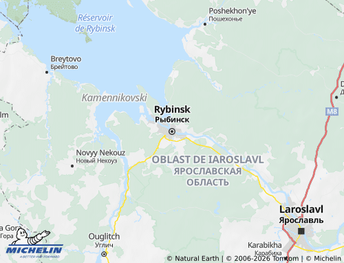 Carte MICHELIN Rybinsk - ViaMichelin