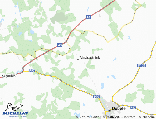 Mapa MICHELIN Aizstrautnieki - ViaMichelin