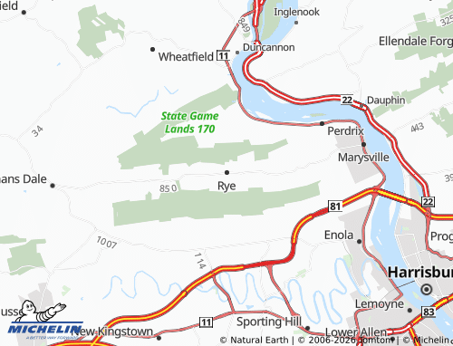 Mapa MICHELIN Rye - ViaMichelin