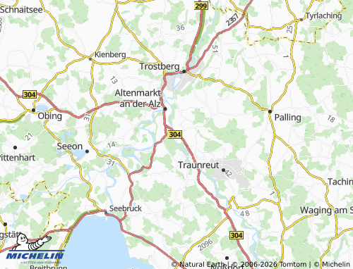 Mapa MICHELIN Stein an der Traun - ViaMichelin