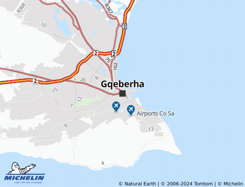 MICHELIN Gqeberha map - ViaMichelin