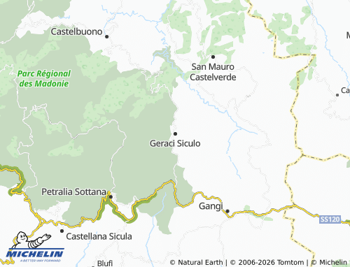 Mapa MICHELIN Geraci Siculo - ViaMichelin