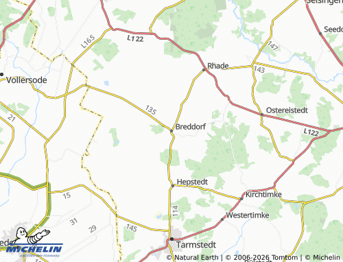 MICHELIN-Landkarte Breddorf - ViaMichelin