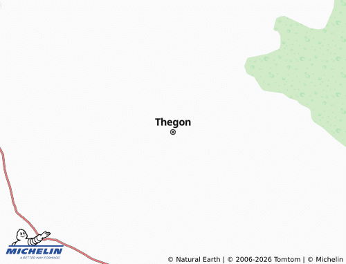 MICHELIN Thegon map - ViaMichelin