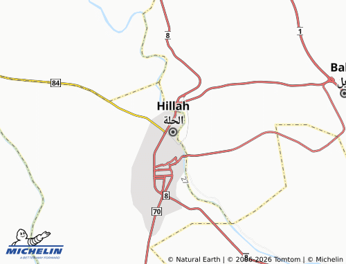 MICHELIN-Landkarte Hilla - ViaMichelin