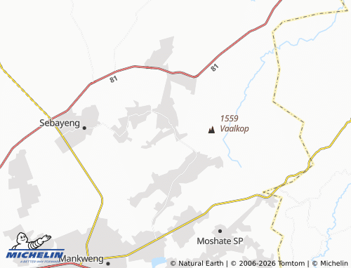 Carte MICHELIN Kgwareng - ViaMichelin