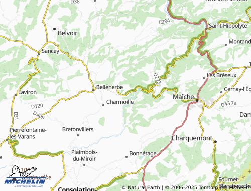 MICHELIN Cour-Saint-Maurice map - ViaMichelin