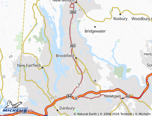 Mappa MICHELIN Brookfield - ViaMichelin