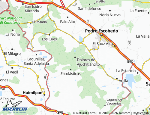 Carte MICHELIN Dolores de Ajuchitláncito - ViaMichelin