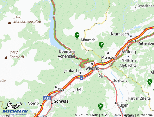 MICHELIN Eben am Achensee map - ViaMichelin