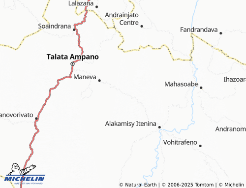 MICHELIN Vohibato Ouest map - ViaMichelin