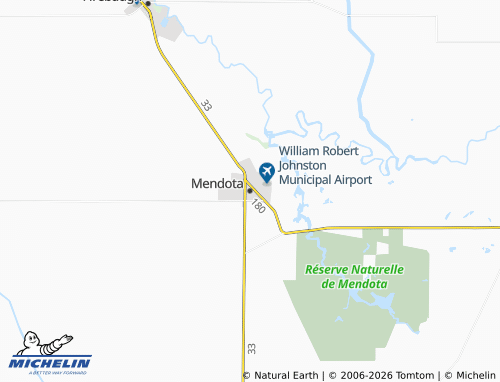 Mapa MICHELIN Mendota - ViaMichelin