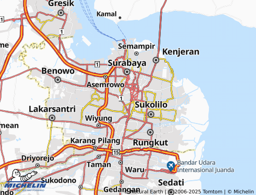 MICHELIN Tegalsari map - ViaMichelin