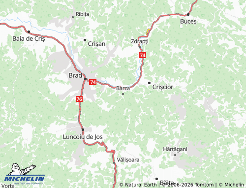Mappa MICHELIN Barza - ViaMichelin
