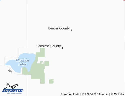 MICHELIN-Landkarte Camrose County - ViaMichelin