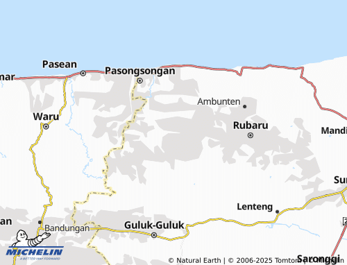 MICHELIN Lebeng Timur map - ViaMichelin