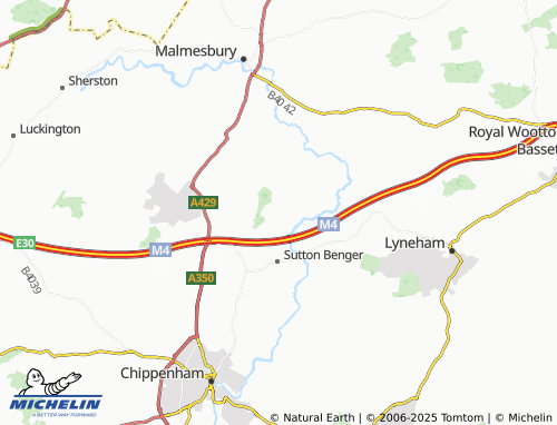 Mappa MICHELIN Upper Seagry - ViaMichelin