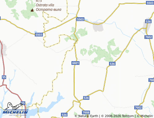 Kaart MICHELIN Mezhda - ViaMichelin