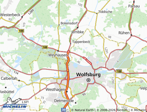 MICHELIN Warmenau map - ViaMichelin