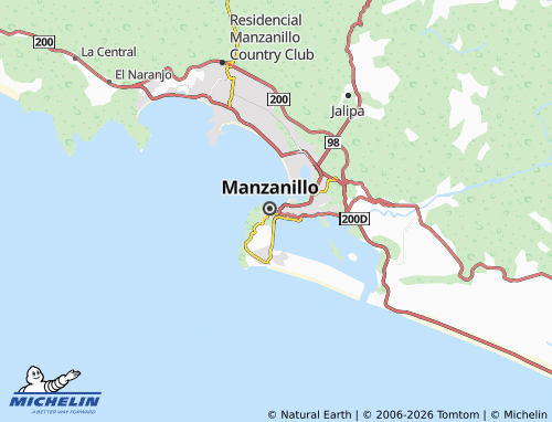 MICHELIN-Landkarte Manzanillo Zona 5 - ViaMichelin