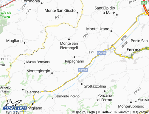 MICHELIN Rapagnano map - ViaMichelin