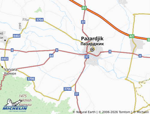 Mapa MICHELIN Mokrishte - ViaMichelin