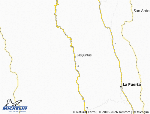 Kaart MICHELIN Las Juntas - ViaMichelin