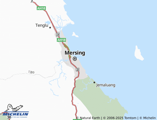 MICHELIN Kampung Air Putih map - ViaMichelin