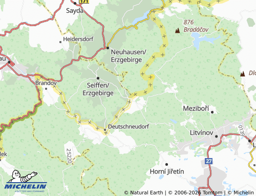 MICHELIN Deutscheinsiedel map - ViaMichelin