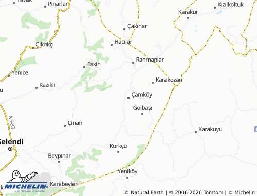 MICHELIN Çamköy map - ViaMichelin