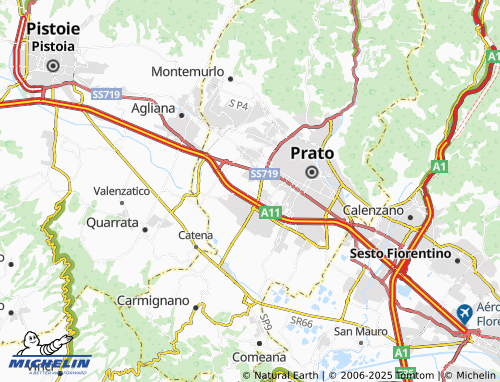 MICHELIN Tobbiana map - ViaMichelin
