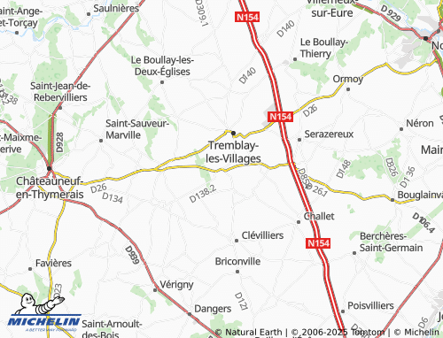 Carte MICHELIN Achères - ViaMichelin