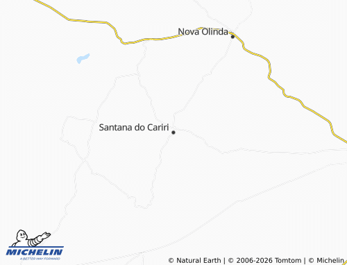 Mapa MICHELIN Santana do Cariri - ViaMichelin