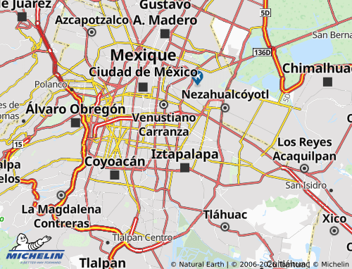 MICHELIN Mosco Chinampa, Gabriel Ramos Millán map - ViaMichelin