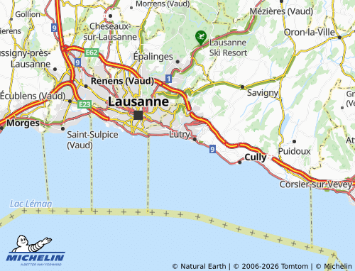 Mappa MICHELIN Paudex - ViaMichelin