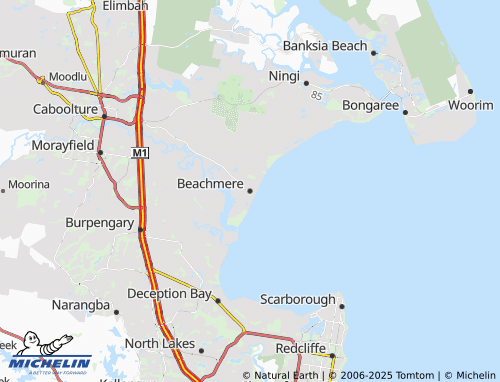 MICHELIN Beachmere map - ViaMichelin