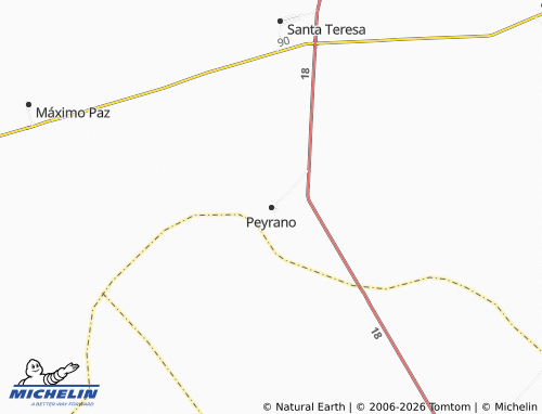 MICHELIN Peyrano map - ViaMichelin