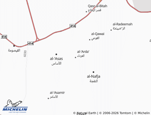 MICHELIN-Landkarte al-'Arda' - ViaMichelin