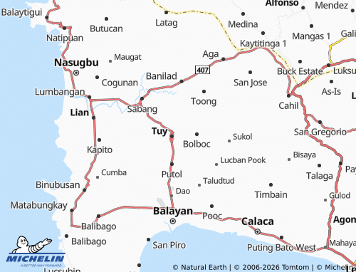 MICHELIN Magahis map - ViaMichelin