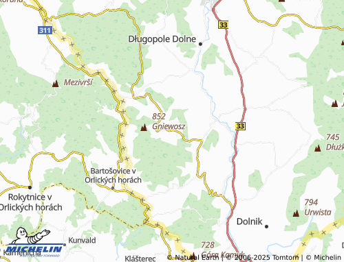 MICHELIN Gniewoszów map - ViaMichelin