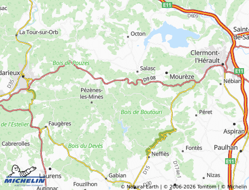 MICHELIN Valmascle map - ViaMichelin