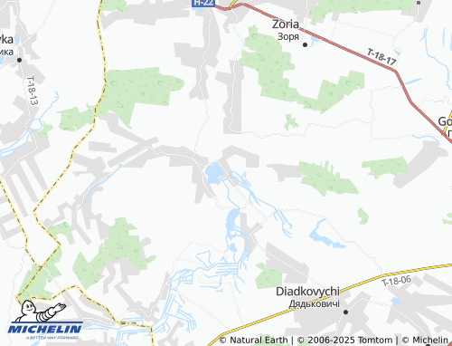 MICHELIN-Landkarte Peresopnytsia - ViaMichelin