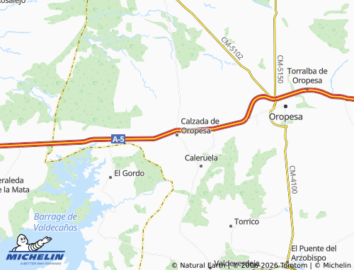 MICHELIN Calzada de Oropesa map - ViaMichelin