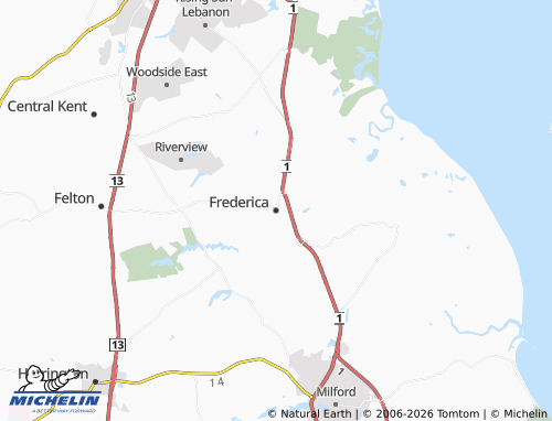 Carte MICHELIN Frederica - ViaMichelin