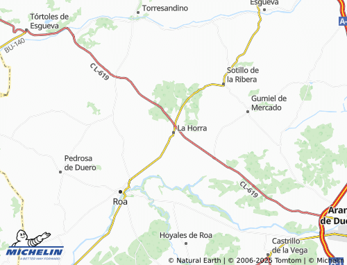 MICHELIN La Horra map - ViaMichelin