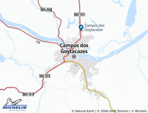 Mappa MICHELIN Campos dos Goytacazes - ViaMichelin