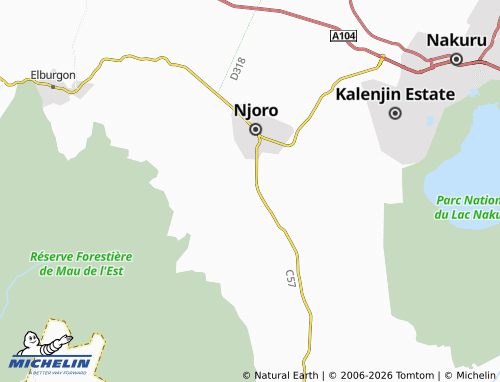 Mappa MICHELIN Egerton - ViaMichelin
