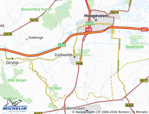 Kaart MICHELIN Zuidwolde - ViaMichelin